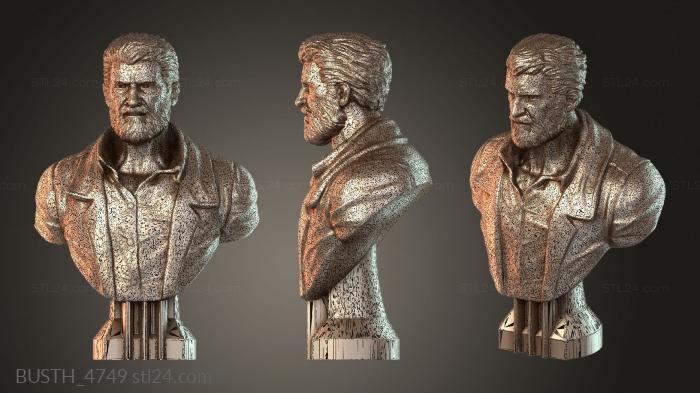 Бюсты монстры и герои (Логан Олд, BUSTH_4749) 3D модель для ЧПУ станка