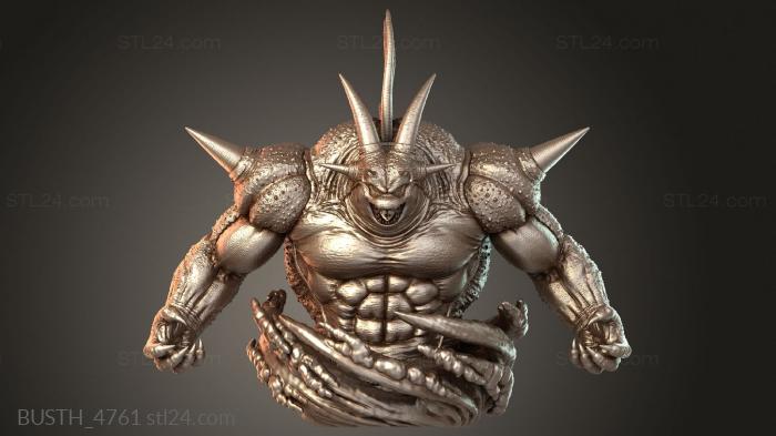 Busts of heroes and monsters (BUSTH_4761) 3D models for cnc