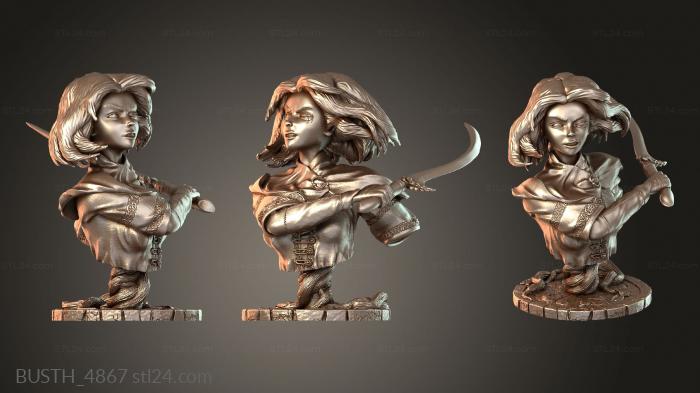 Busts of heroes and monsters (BUSTH_4867) 3D models for cnc