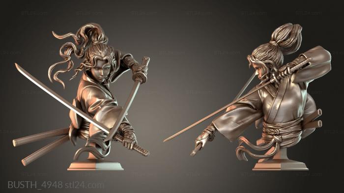 Busts of heroes and monsters (BUSTH_4948) 3D models for cnc