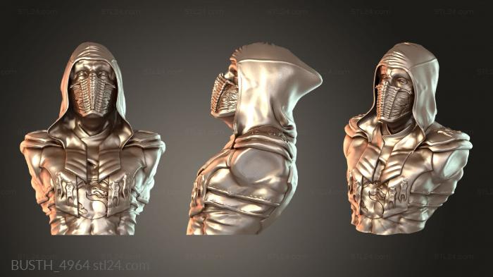 Busts of heroes and monsters (BUSTH_4964) 3D models for cnc