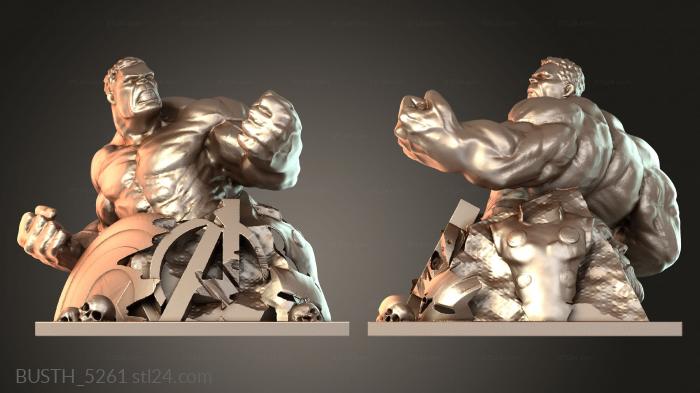 Busts of heroes and monsters (BUSTH_5261) 3D models for cnc