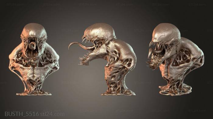 Бюсты монстры и герои (Эпический Веном Баст, BUSTH_5516) 3D модель для ЧПУ станка