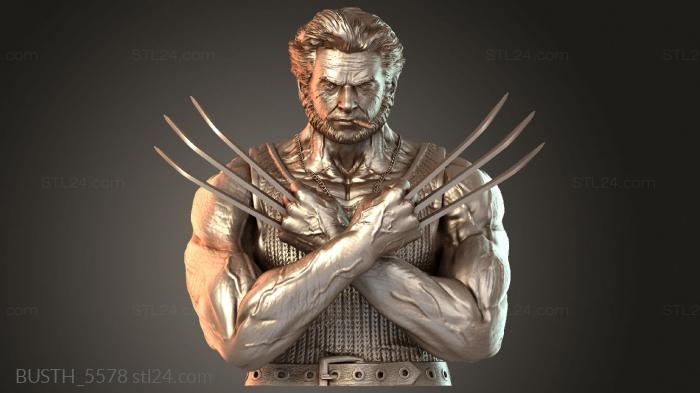 Busts of heroes and monsters (BUSTH_5578) 3D models for cnc