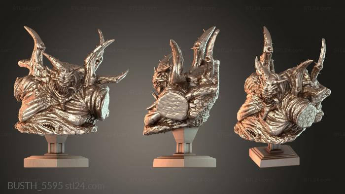 Busts of heroes and monsters (BUSTH_5595) 3D models for cnc