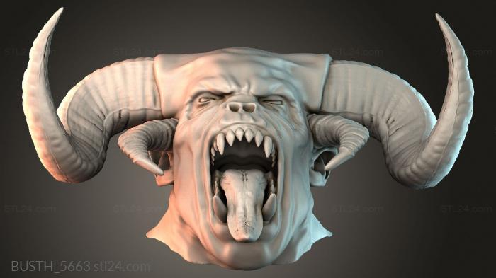 Бюсты монстры и герои (BUSTH_5663) 3D модель для ЧПУ станка