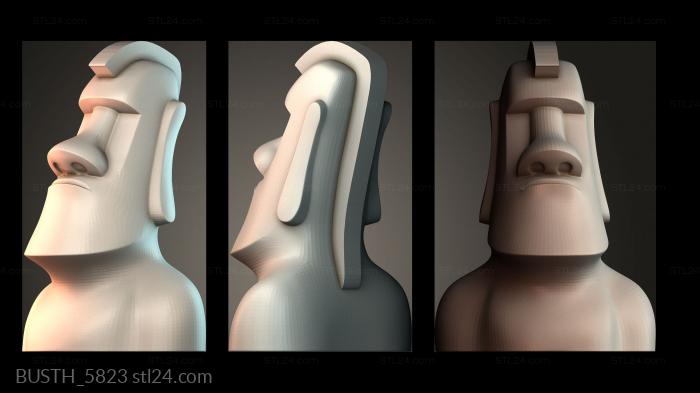 Бюсты монстры и герои (BUSTH_5823) 3D модель для ЧПУ станка