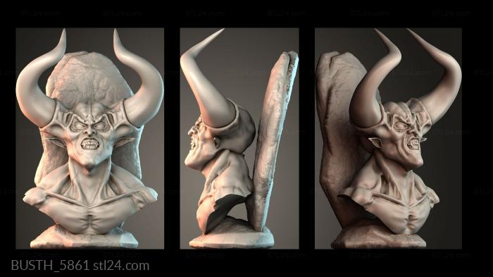 Бюсты монстры и герои (BUSTH_5861) 3D модель для ЧПУ станка