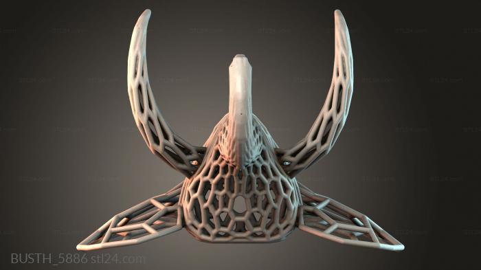 Бюсты монстры и герои (BUSTH_5886) 3D модель для ЧПУ станка