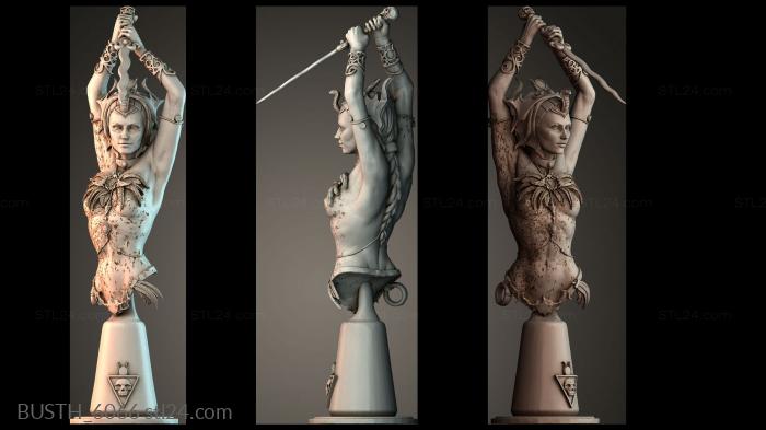 Бюсты монстры и герои (BUSTH_6066) 3D модель для ЧПУ станка