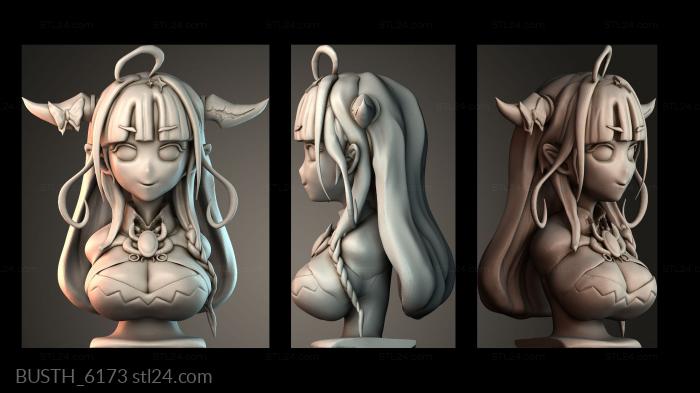 Бюсты монстры и герои (BUSTH_6173) 3D модель для ЧПУ станка