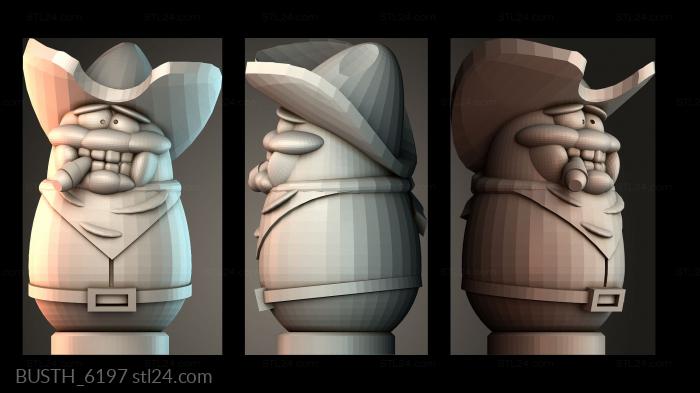 Бюсты монстры и герои (BUSTH_6197) 3D модель для ЧПУ станка