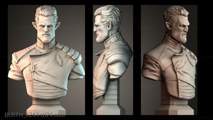 Бюсты монстры и герои (BUSTH_6264) 3D модель для ЧПУ станка