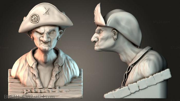 Бюсты монстры и герои (BUSTH_6382) 3D модель для ЧПУ станка