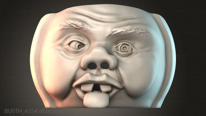 Бюсты монстры и герои (BUSTH_6554) 3D модель для ЧПУ станка