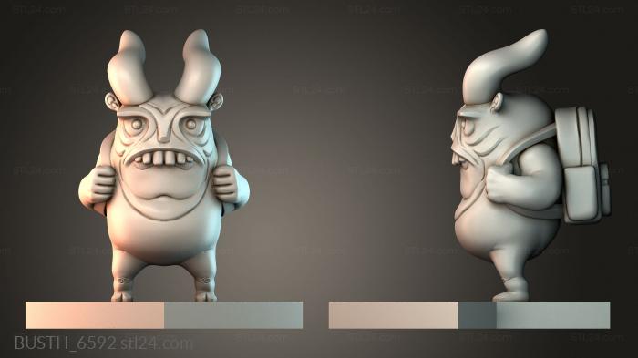 Бюсты монстры и герои (BUSTH_6592) 3D модель для ЧПУ станка