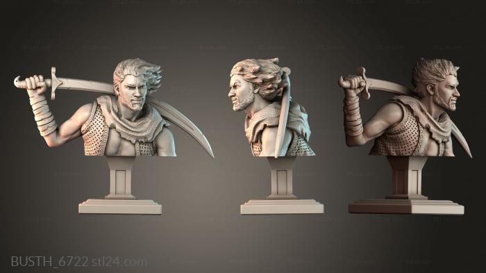 Бюсты монстры и герои (BUSTH_6722) 3D модель для ЧПУ станка