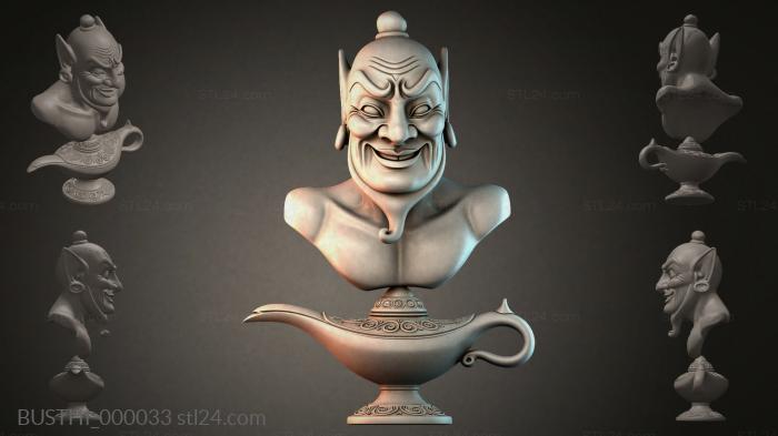 Бюсты монстры (BUSTHI_000033) 3D модель для ЧПУ станка