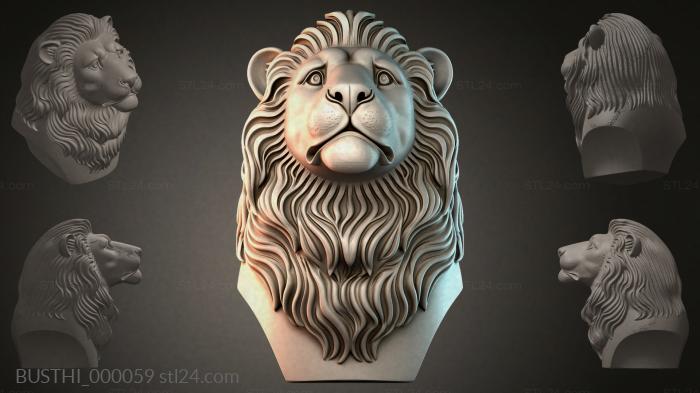 Бюсты монстры (BUSTHI_000059) 3D модель для ЧПУ станка