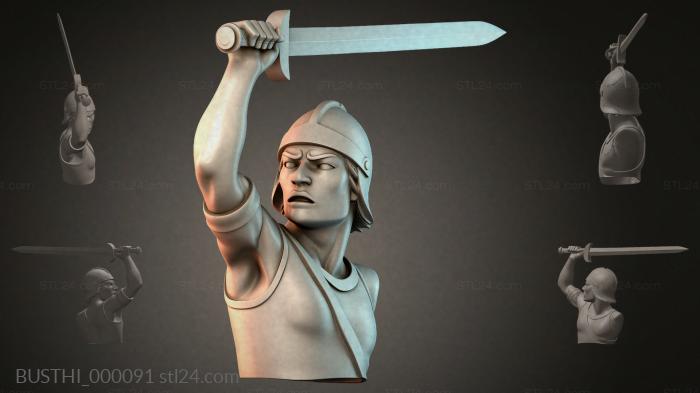 Бюсты монстры (BUSTHI_000091) 3D модель для ЧПУ станка