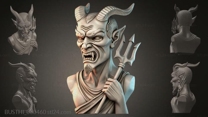 Бюсты монстры (BUSTHI_000460) 3D модель для ЧПУ станка