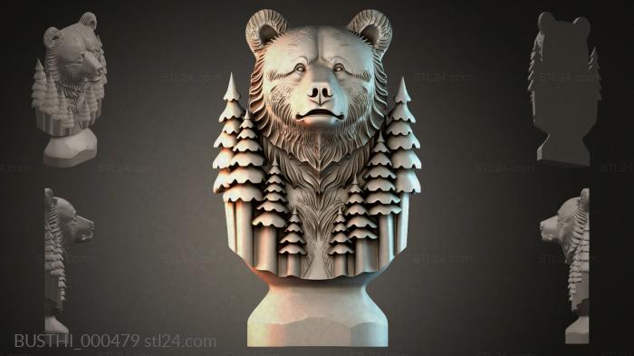 Бюсты монстры (BUSTHI_000479) 3D модель для ЧПУ станка