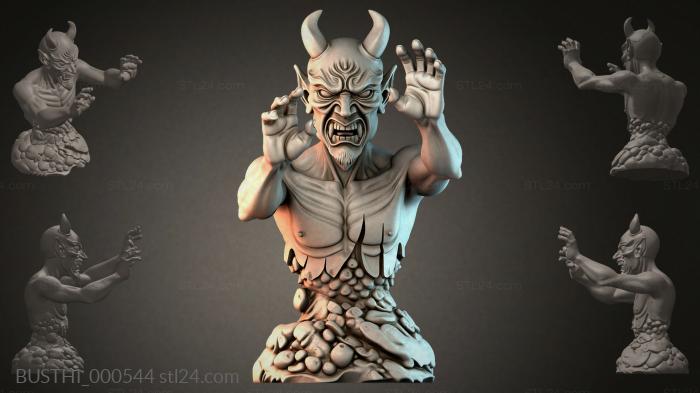 Бюсты монстры (BUSTHI_000544) 3D модель для ЧПУ станка