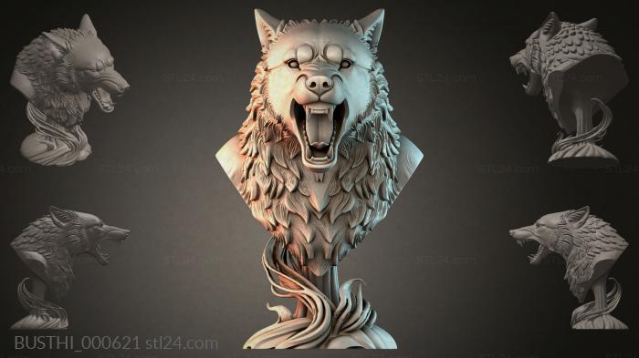 Бюсты монстры (BUSTHI_000621) 3D модель для ЧПУ станка