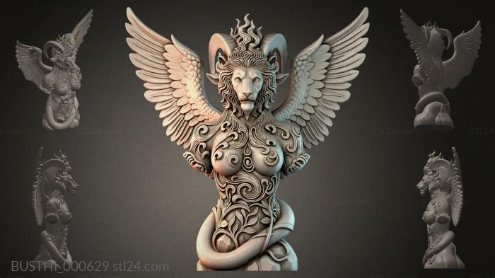 Бюсты монстры (BUSTHI_000629) 3D модель для ЧПУ станка