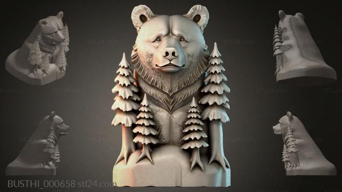 Бюсты монстры (BUSTHI_000658) 3D модель для ЧПУ станка