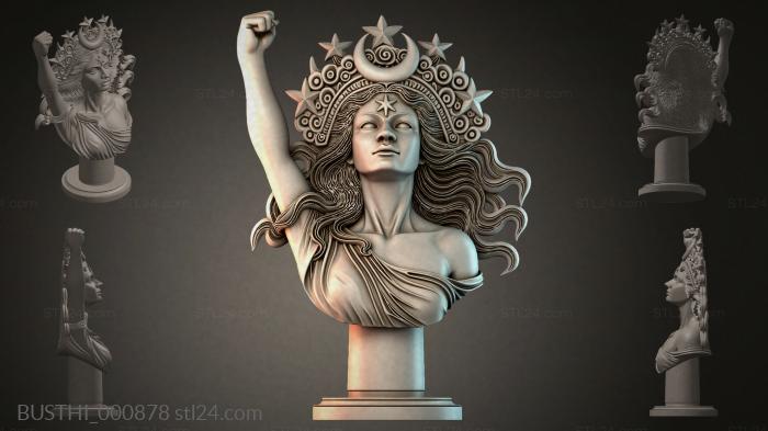 Бюсты монстры (BUSTHI_000878) 3D модель для ЧПУ станка