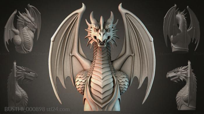 Бюсты монстры (BUSTHI_000898) 3D модель для ЧПУ станка