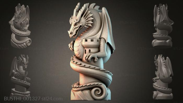 Бюсты монстры (BUSTHI_001327) 3D модель для ЧПУ станка