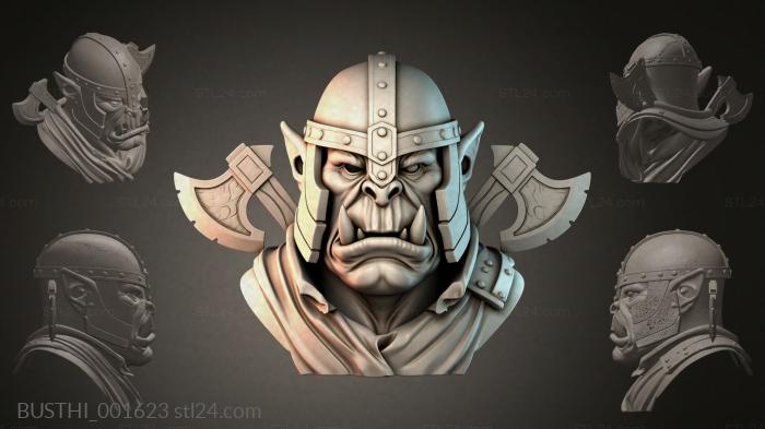 Бюсты монстры (BUSTHI_001623) 3D модель для ЧПУ станка