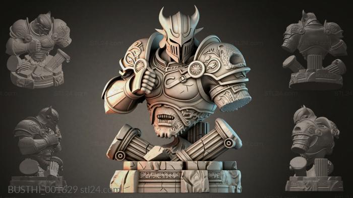 Бюсты монстры (BUSTHI_001629) 3D модель для ЧПУ станка