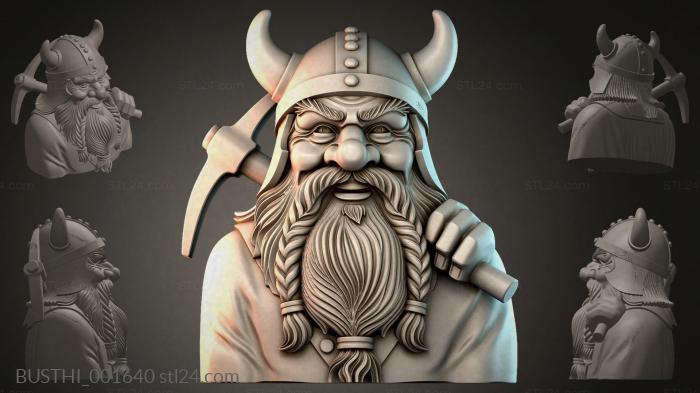 Бюсты монстры (BUSTHI_001640) 3D модель для ЧПУ станка