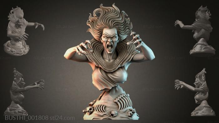 Бюсты монстры (BUSTHI_001808) 3D модель для ЧПУ станка