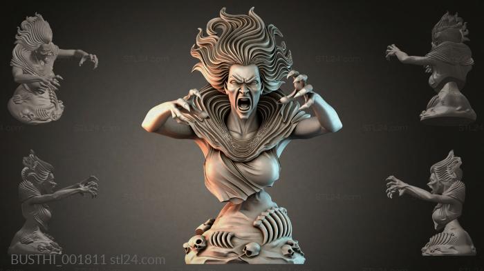 Бюсты монстры (BUSTHI_001811) 3D модель для ЧПУ станка