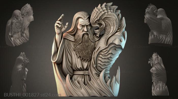 Бюсты монстры (BUSTHI_001827) 3D модель для ЧПУ станка