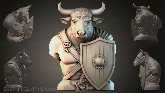 Бюсты монстры (BUSTHI_002107) 3D модель для ЧПУ станка