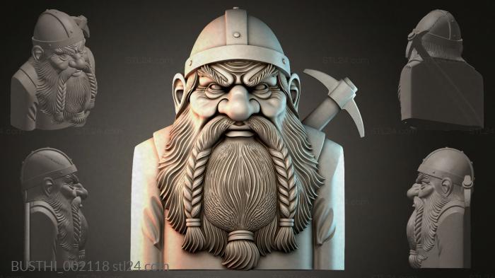 Бюсты монстры (BUSTHI_002118) 3D модель для ЧПУ станка