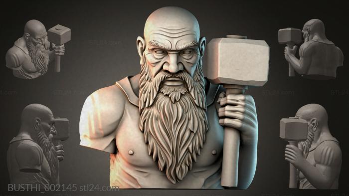 Бюсты монстры (BUSTHI_002145) 3D модель для ЧПУ станка