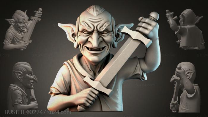 Бюсты монстры (BUSTHI_002247) 3D модель для ЧПУ станка