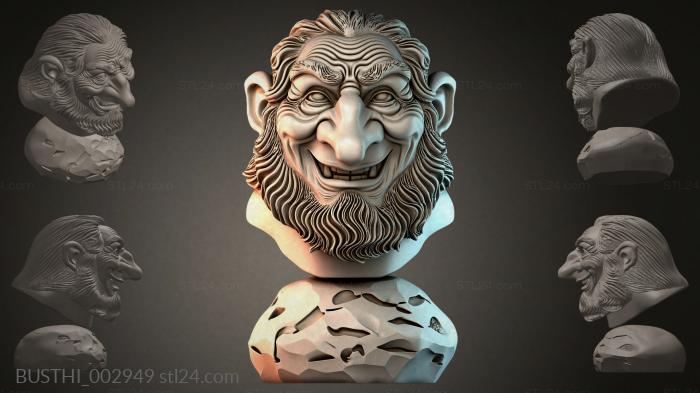 Бюсты монстры (BUSTHI_002949) 3D модель для ЧПУ станка