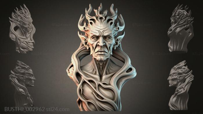 Бюсты монстры (BUSTHI_002962) 3D модель для ЧПУ станка