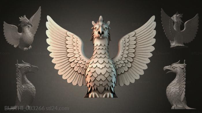 Бюсты монстры (BUSTHI_003266) 3D модель для ЧПУ станка