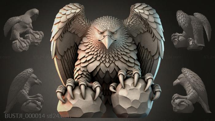 Бюсты животных (BUSTJI_000014) 3D модель для ЧПУ станка