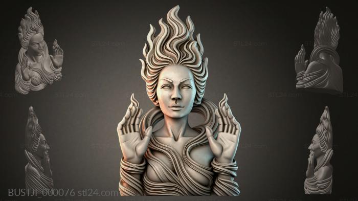 Бюсты животных (BUSTJI_000076) 3D модель для ЧПУ станка