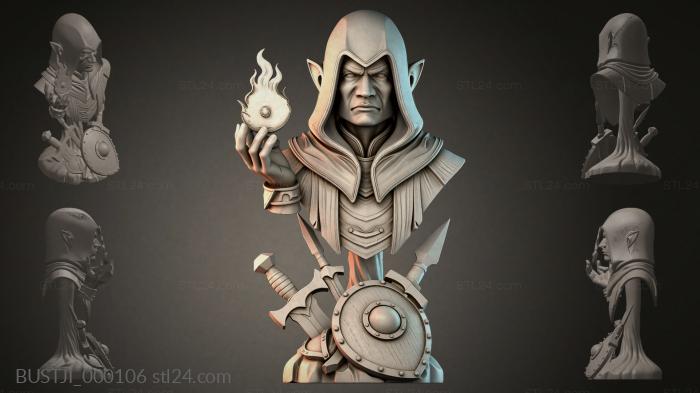 Бюсты животных (BUSTJI_000106) 3D модель для ЧПУ станка