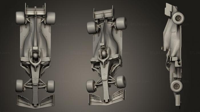 Автомобили и транспорт (Aston Martin Red Bull Racing RB15, CARS_0001) 3D модель для ЧПУ станка